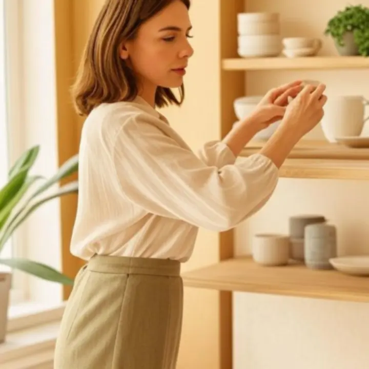 Założycielka Cookveera wybierająca produkty