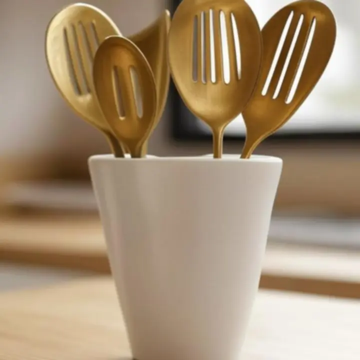 Wyrafinowane Codzienne Niezbędniki - mosiężne i ceramiczne przybory