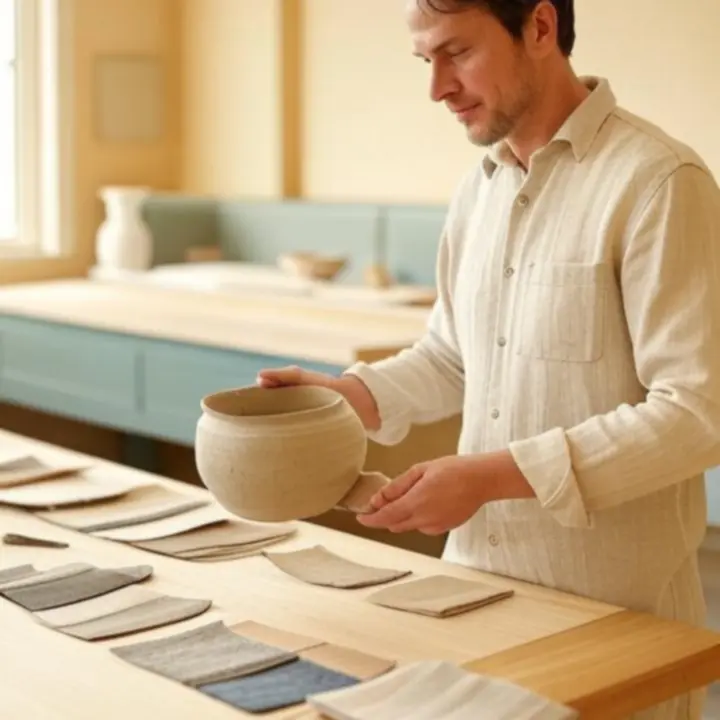 Portret założyciela w studiu – osoba reprezentująca wizję Cookveera