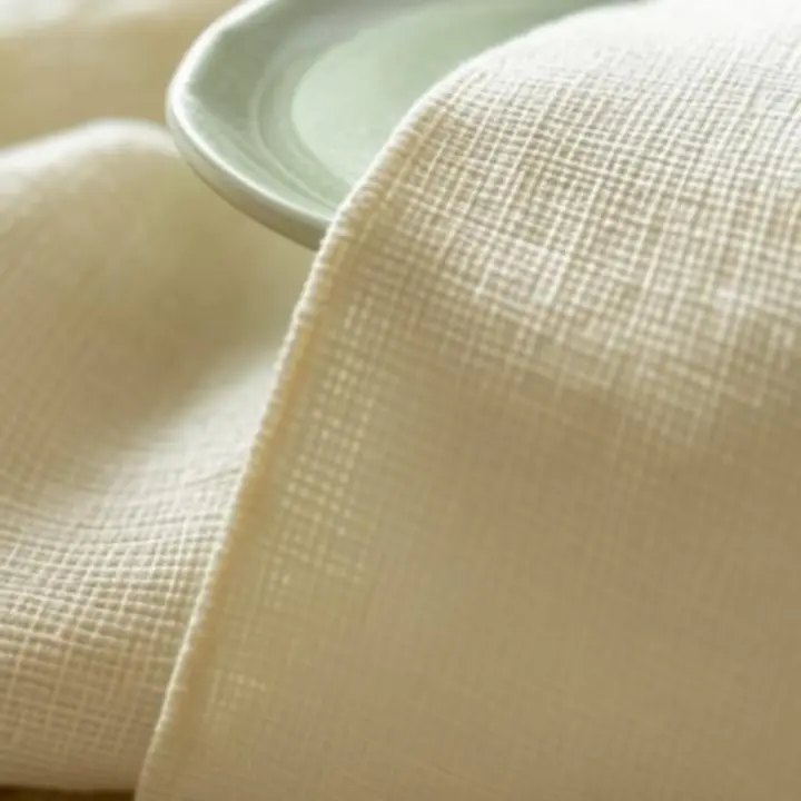 Detale naturalnych materiałów - drewno, ceramika i len